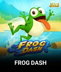Frog Dash by JILI - game cover artwork on KIXO9