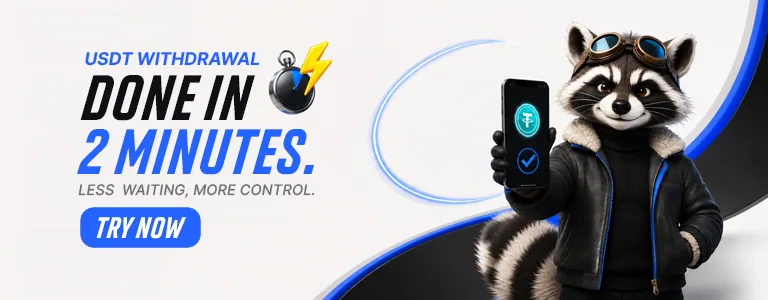 KIXO9 USDT promotion advertises withdrawals in 2 minutes. View payment information and conditions.
