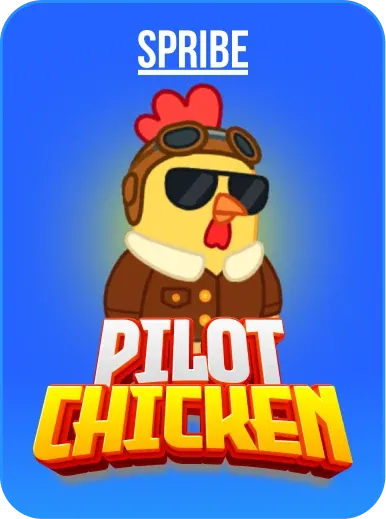 Pilot Chicken by Spribe - game cover artwork on KIXO9