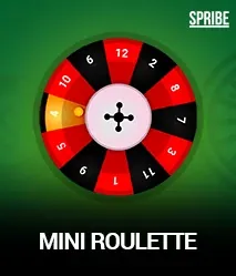 Mini Roulette by Spribe - game cover artwork on KIXO9