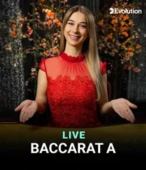 Baccarat A by Evolution - game cover artwork on KIXO9