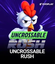 Uncrossable Rush by Evoplay - game cover artwork on KIXO9