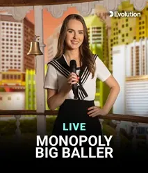 Monopoly Big Baller by Evolution - game cover artwork on KIXO9