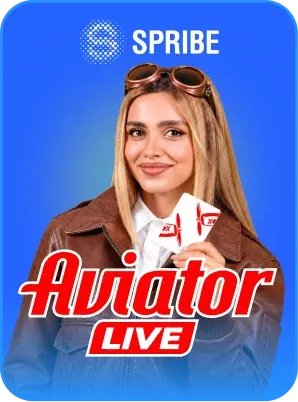 Aviator Live by Spribe - game cover artwork on KIXO9