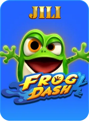 Frog Dash by JILI - game cover artwork on KIXO9
