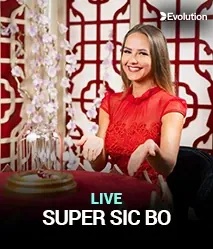 Super Sic Bo by Evolution - game cover artwork on KIXO9